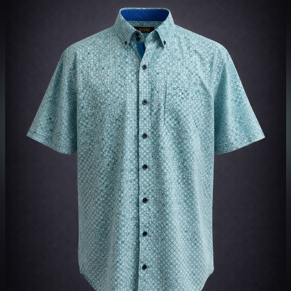 Callaway Golf Polo Mens XXL Blue Green Print Performance Opti-Dri